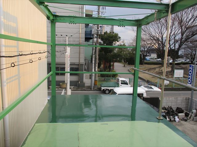塗装した鉄部