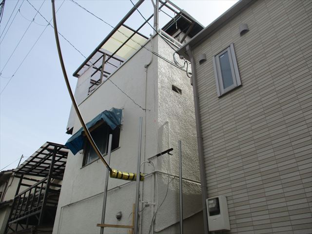 上部足場解体
