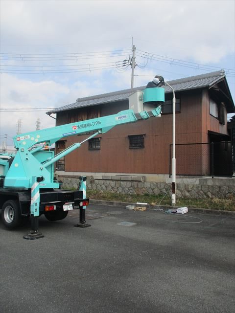 スカイマスターで作業