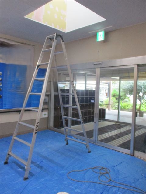 トップライトでの作業
