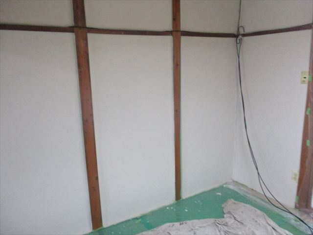 上塗り後の土壁