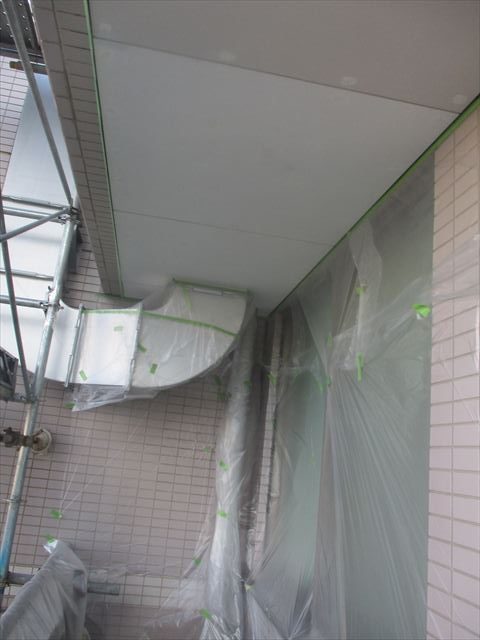ベランダの天井塗装