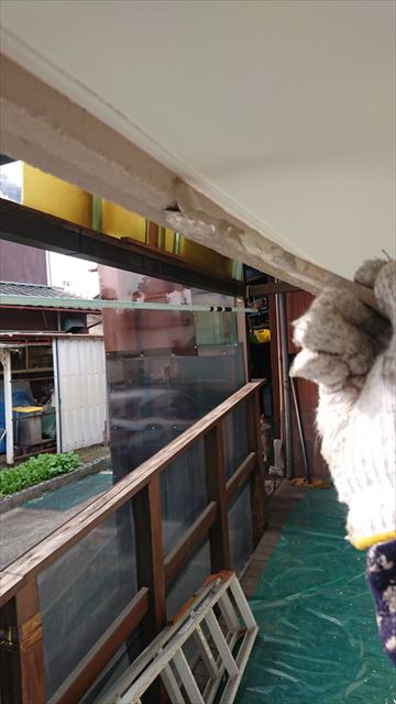 笠松町住宅で外壁塗装上塗りを行いました。