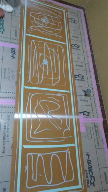 キッチンパネル貼り