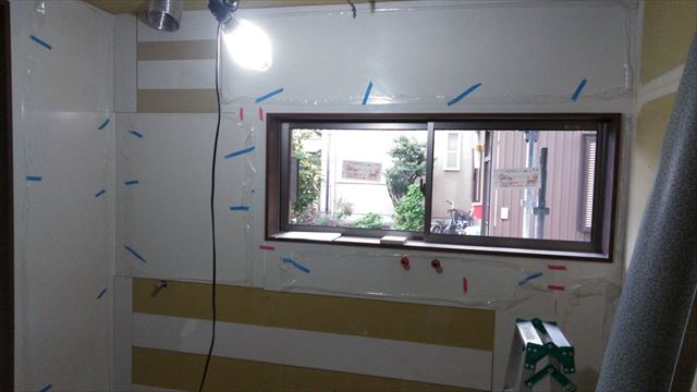 キッチンパネル貼り