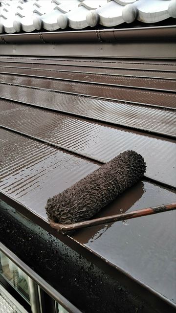 岐阜市下屋根塗装