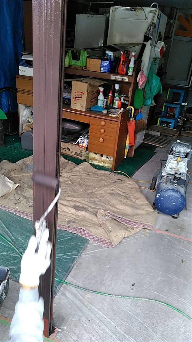 笠松町住宅 シャッター塗装