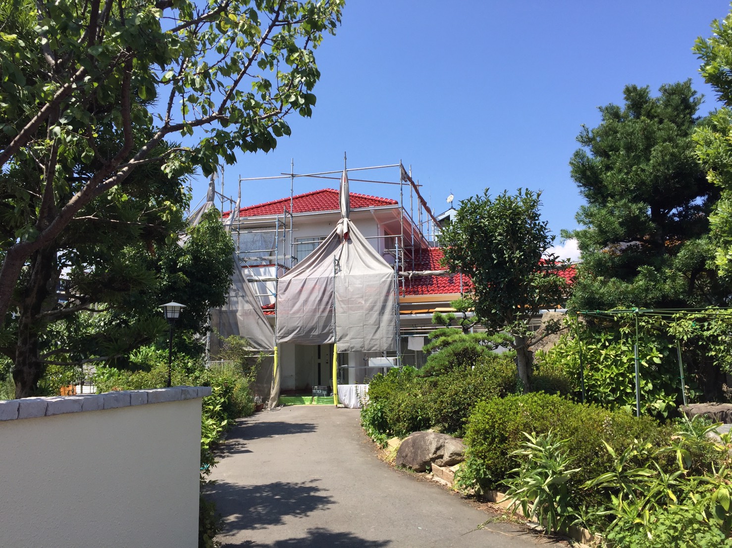 M様邸｜大分市賀来｜足場解体前の検査