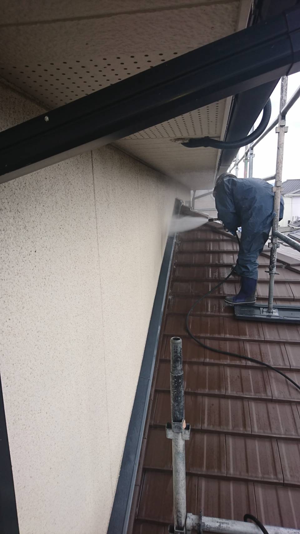 宇佐市｜戸建住宅｜洗浄作業状況