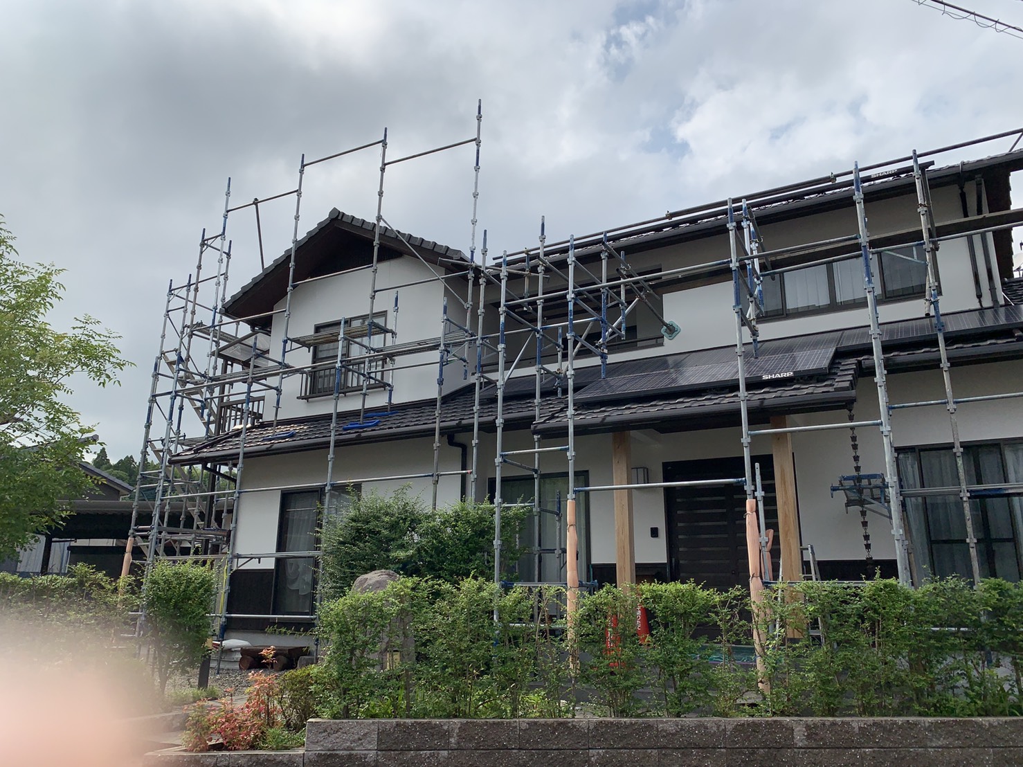 大分市判田台で足場解体前の塗替え工事検査に行ってきました　