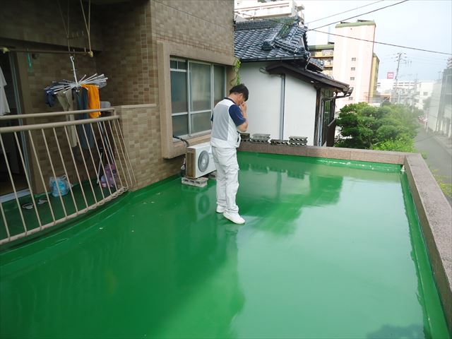 別府市｜6階建てのマンション　防水工事完了検査に行きました。