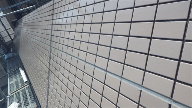 外壁(タイル)クリアー完了
