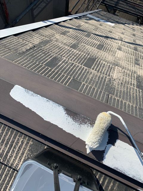 多治見市脇之島町屋根板金錆止め
