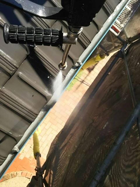 樋の洗浄