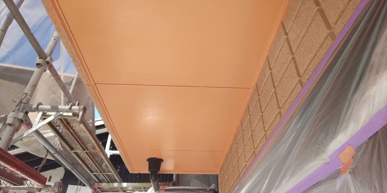 多治見市ベランダ下塗り替え