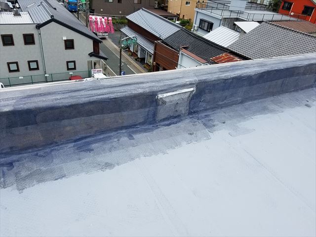 多治見市本町で、リボール式防水で施工、屋上の防水工事です！