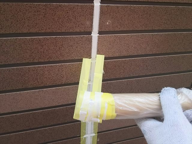 恵那市目地養生テープ撤去