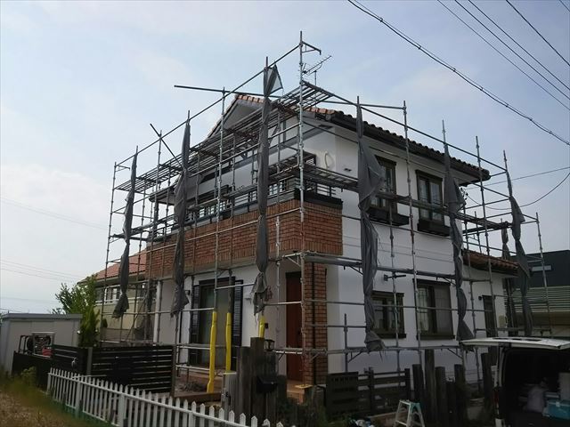 足場解体です