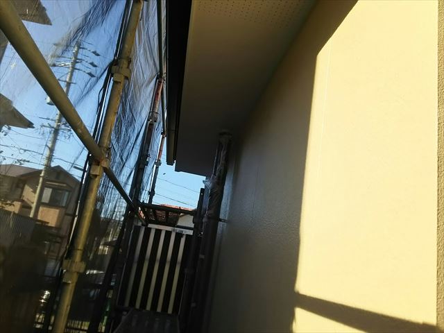 外壁の中塗り完了です