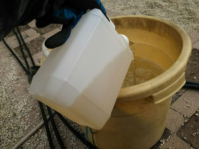 瑞浪市でバイオ液を入れてバイオ洗浄をおこないました