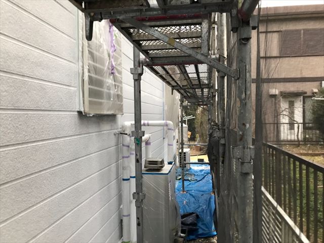 外壁の下塗り２回目完了