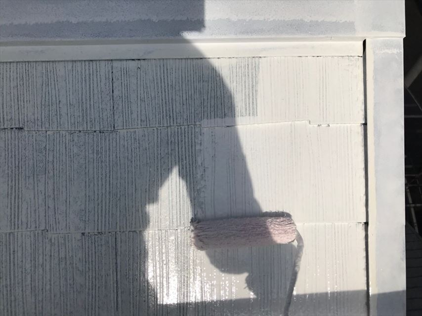 土岐市下石町屋根2回目下塗り