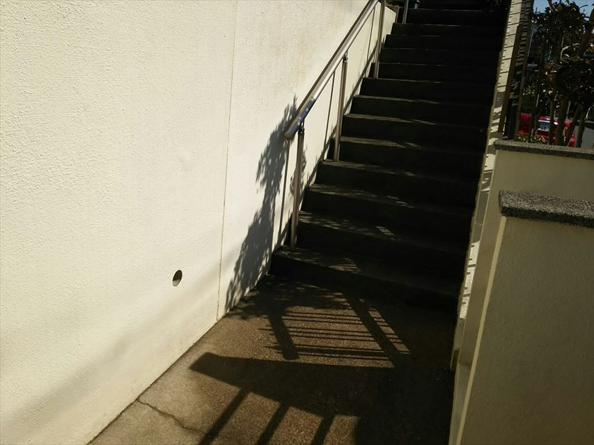 多治見市脇之島町階段高圧洗浄