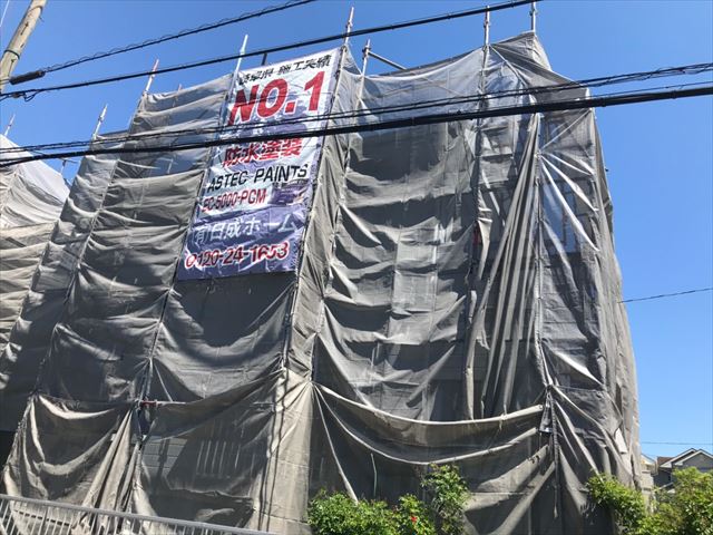多治見市脇之島町で、屋根・外壁のバイオ洗浄と高圧水洗浄です。