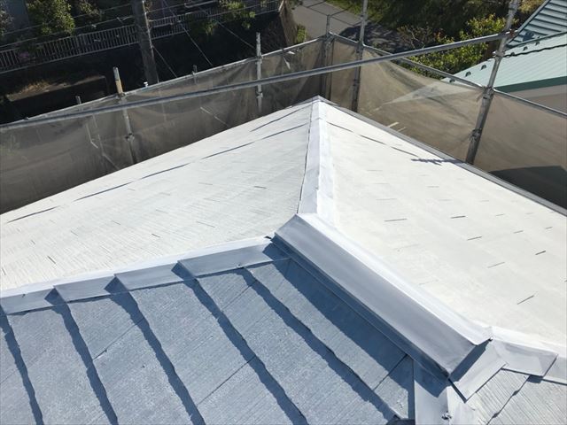 恵那市で屋根下塗り塗装