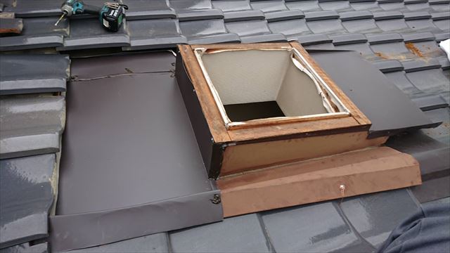 天窓の板金張り