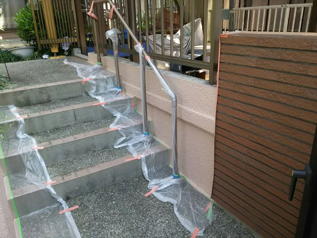 多治見　ローラー塗り　手塗り　コロコロ