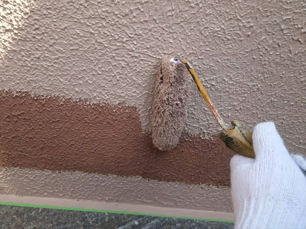 多治見　外壁と一緒に塀の塗装　塗り替え