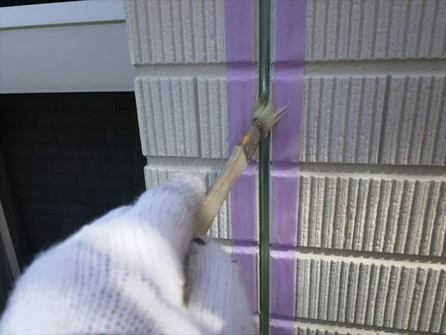 恵那市で目地撤去後、新しい目地を打ち込みました