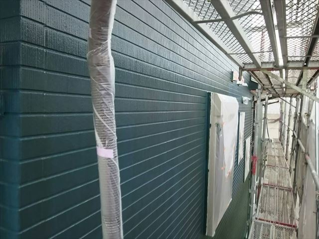 恵那市　外壁塗装　上塗り