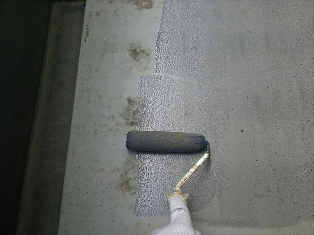 恵那市でベランダの防水工事をおこないました①