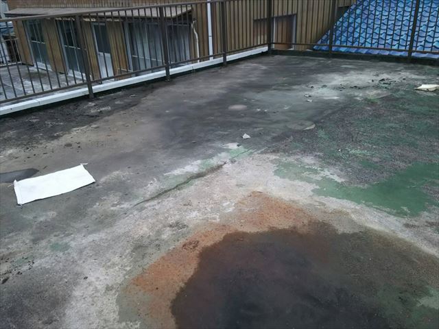 多治見市平和町で、屋上防水の現場調査です！