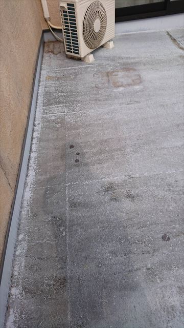 瑞浪市でベランダの簡易防水をおこないました
