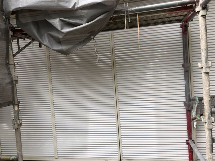 雨戸の塗装、完了です