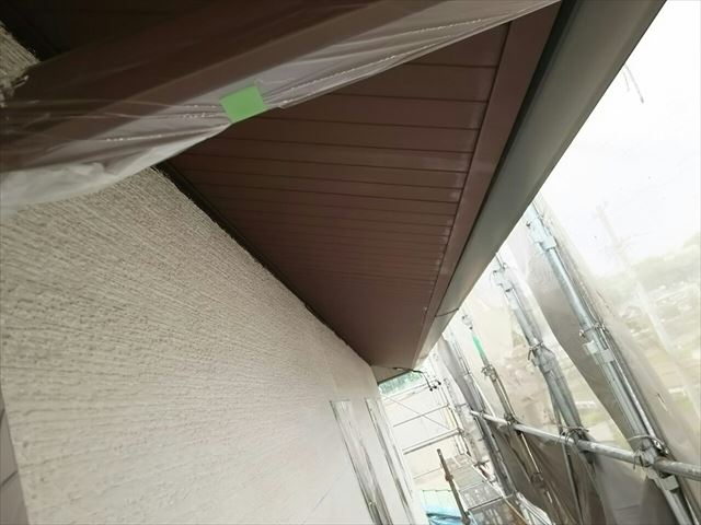 瑞浪市で軒天塗装