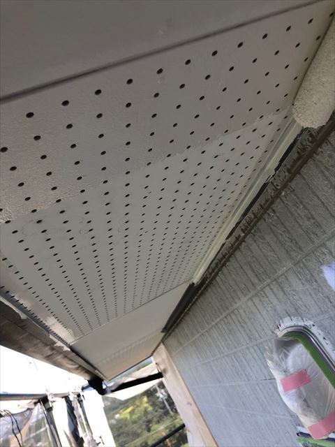 恵那市で外壁塗装軒天塗装