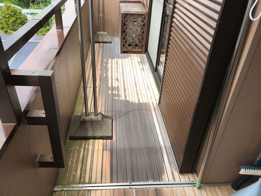 多治見市小名田町でベランダ防水の確認に行きました