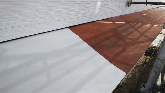 トタン屋根の下塗り塗装