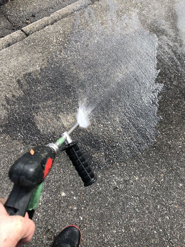 多治見市駐車場バイオ洗浄