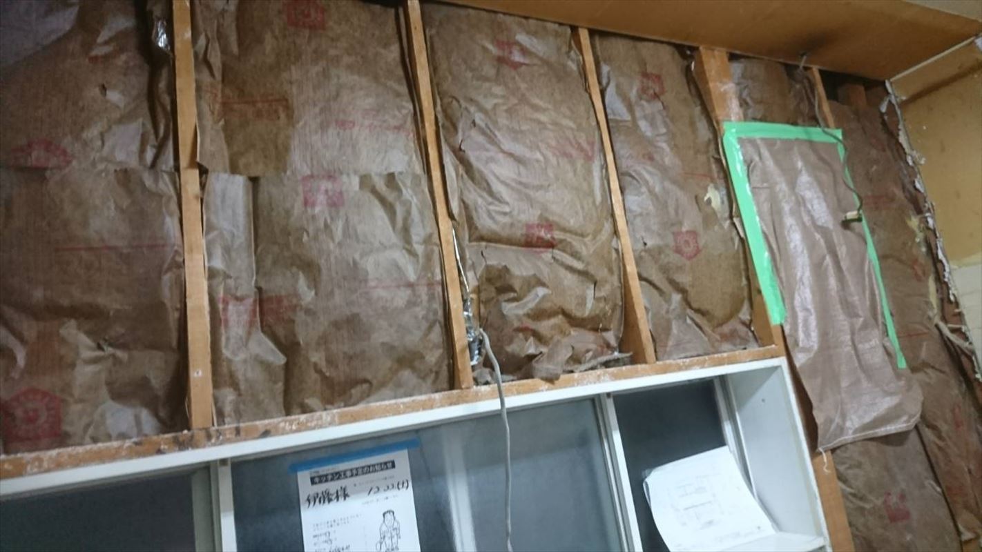 多治見 キッチンの交換 水回りリフォーム 下地工事