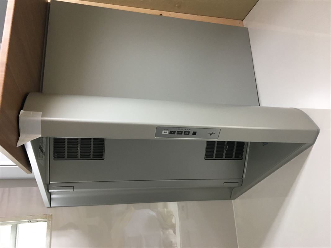 多治見 キッチンリフォーム レンジフード取り付け シロッコファンで簡単お掃除