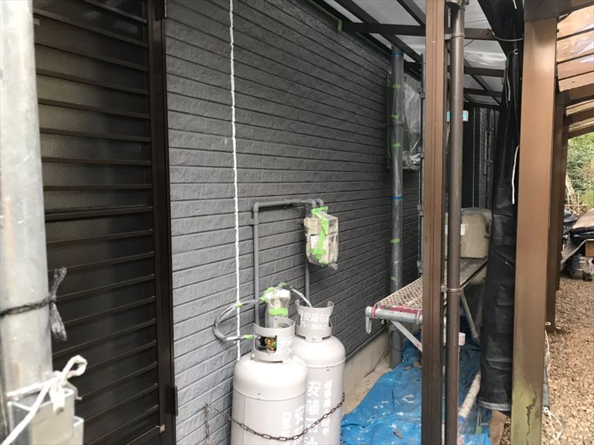 多治見市メーター養生