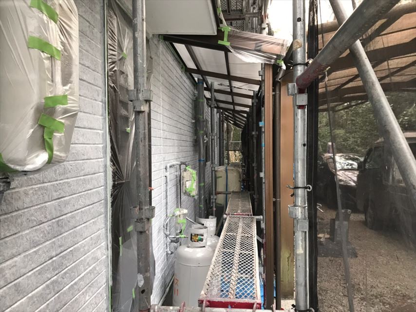 多治見市外壁塗装下塗り