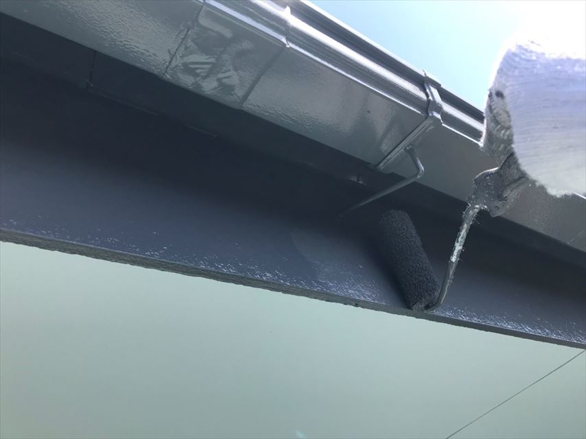 土岐市鼻隠し塗り替えグレー