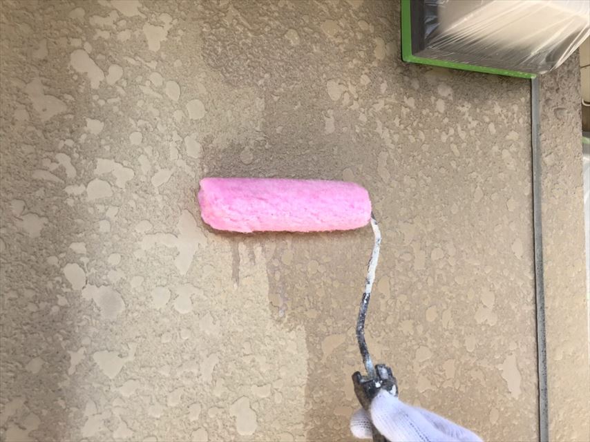 土岐市外壁塗り替えローラー