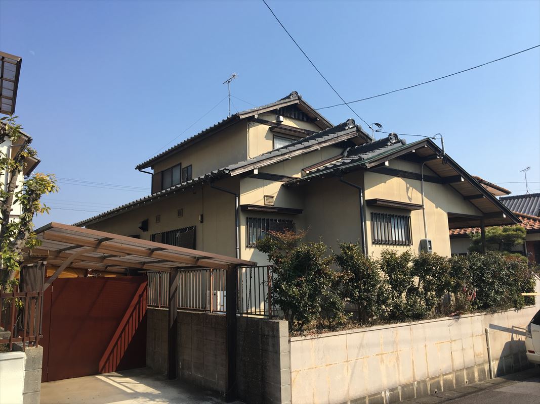 多治見市　土岐市　雨樋の工事　樋の交換　建築板金工事